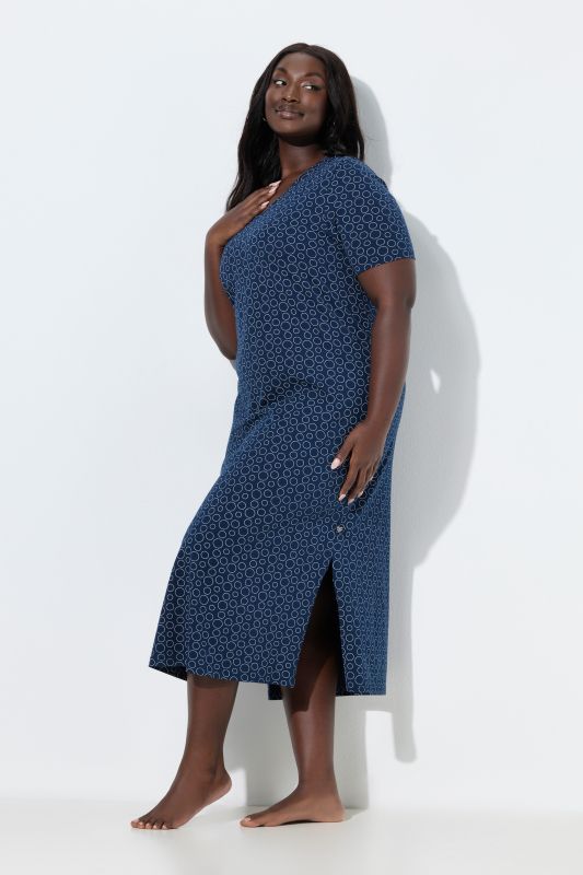 Нощница с принт на кръгове