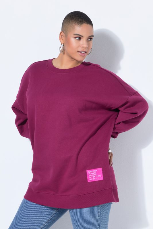 Statement Patch Long Sleeve Sweatshirt