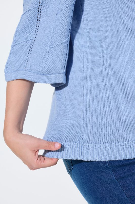 Eco Cotton Panel Knit Sweater