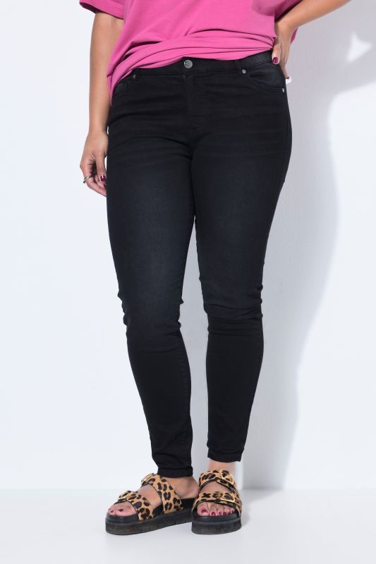 Дънки тесни с висока талия