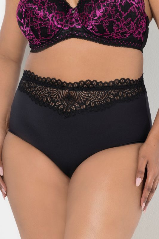 TRUYOU Maxislips, 3er-Pack, Spitzen-Bündchen, Mikrofaser