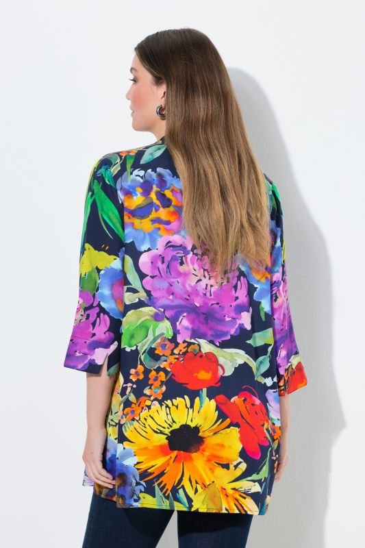 Туника с принт на лупина