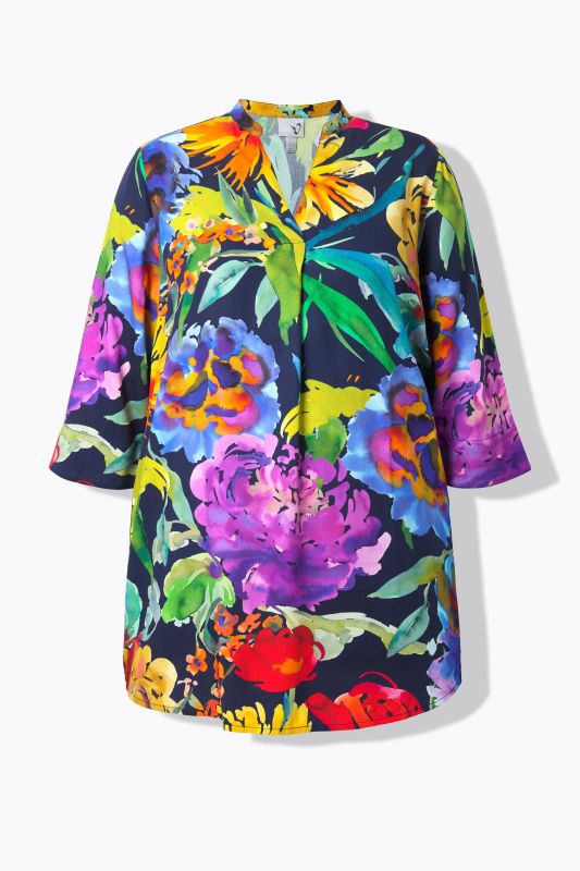 Туника с принт на лупина