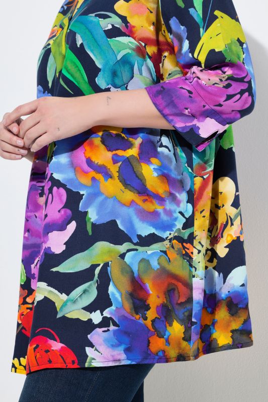 Туника с принт на лупина