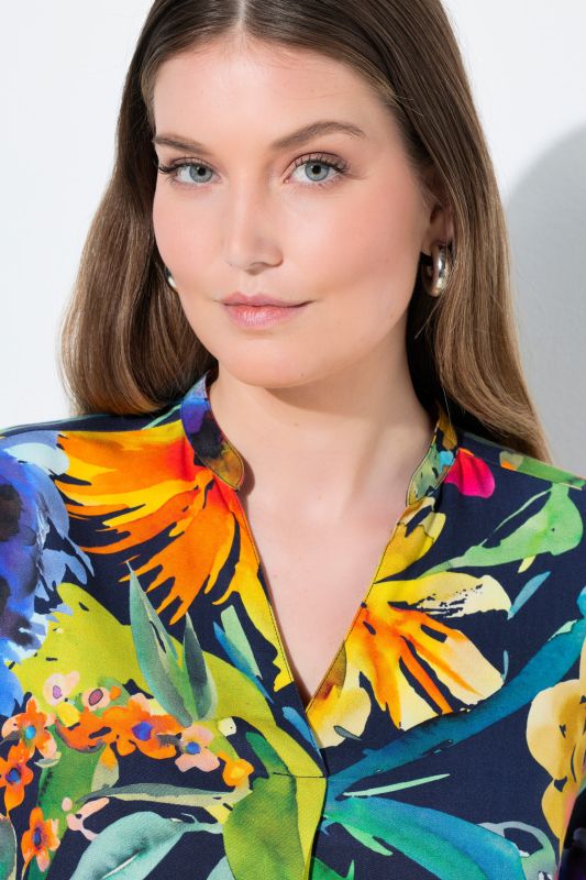 Туника с принт на лупина