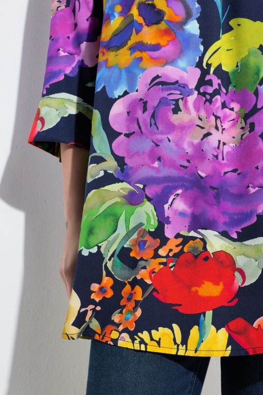 Туника с принт на лупина