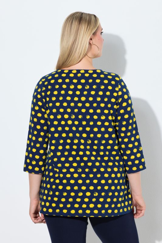 Тениска с принт на точки