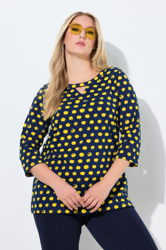 Тениска с принт на точки