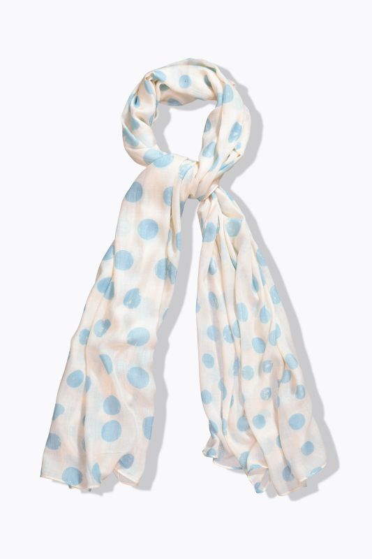 Шал с принт на точки