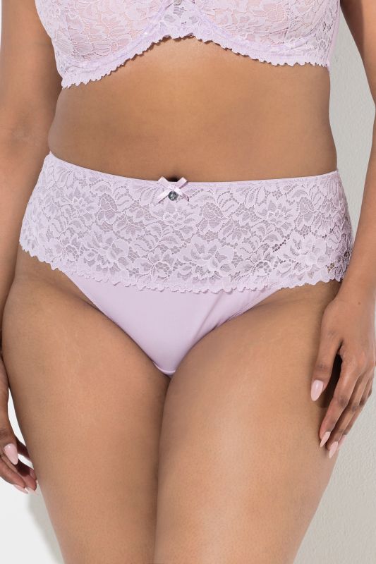 Sparkling Lace High-Rise Thong