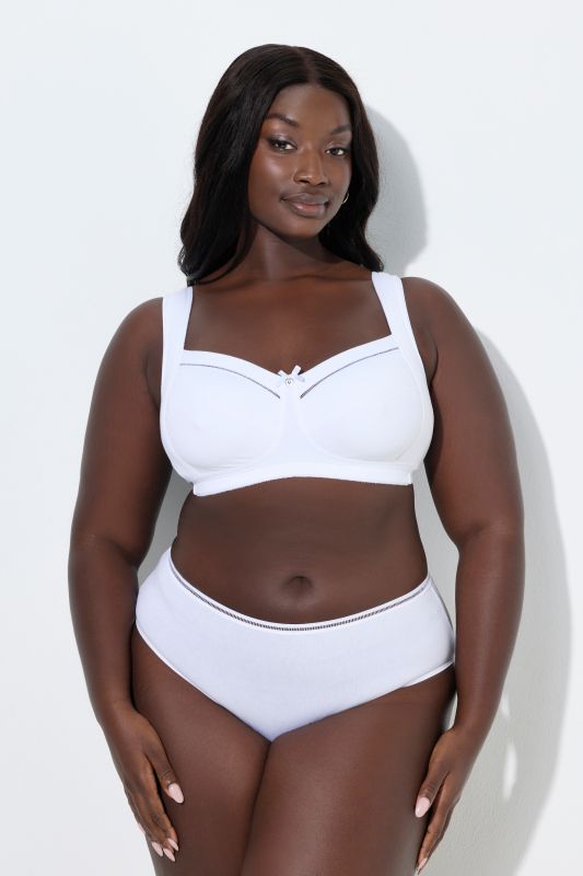 Openwork Lace Detail Relief Bra