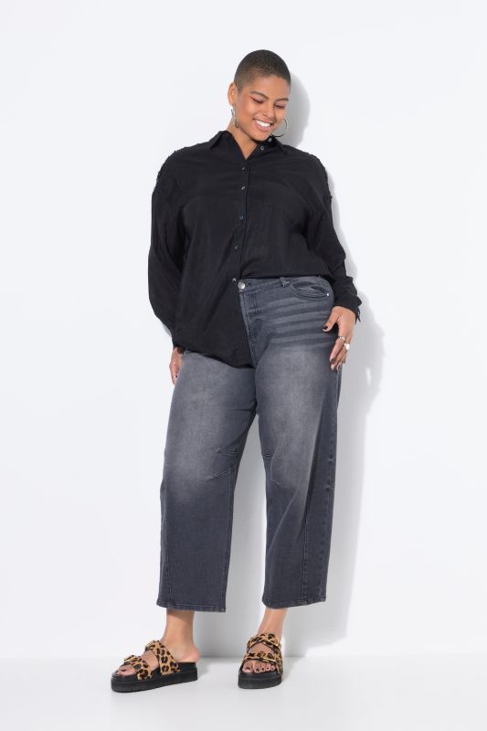 Дънки еластични с широки крачоли