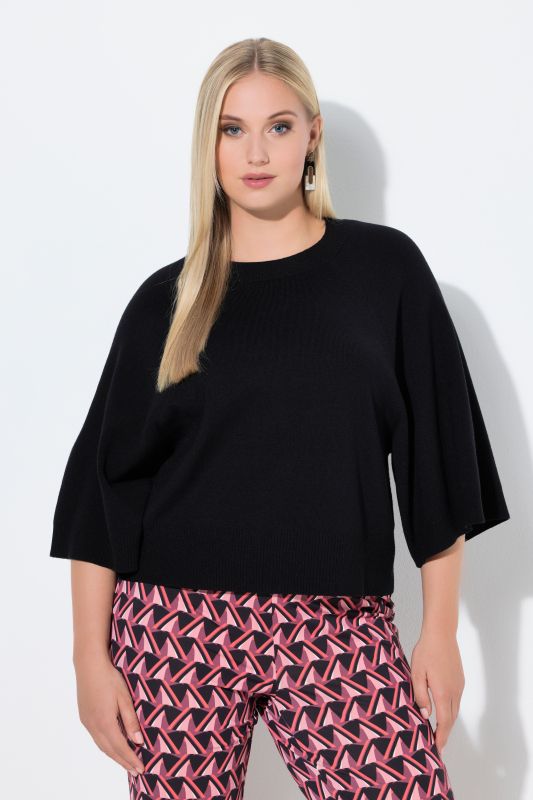 Wing Sleeve Knit Sweater