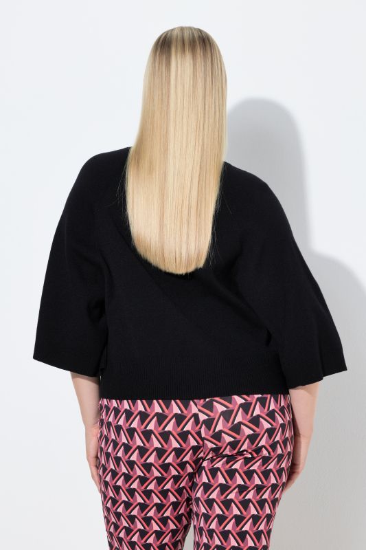 Wing Sleeve Knit Sweater