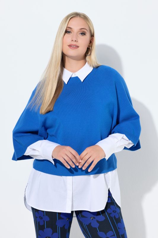 Wing Sleeve Knit Sweater