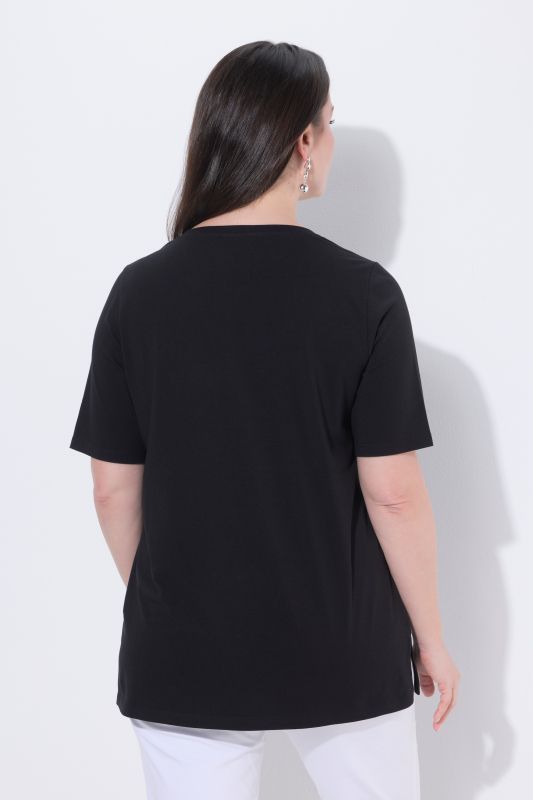 Тениска с принт на колибри