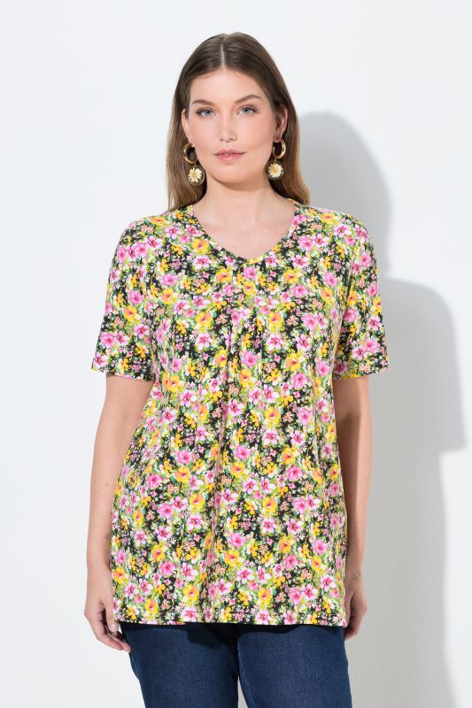 Тениска с пролетни цветя