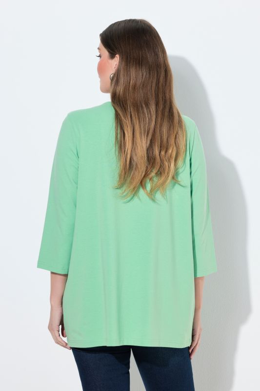 Тениска с принт на слънчоглед