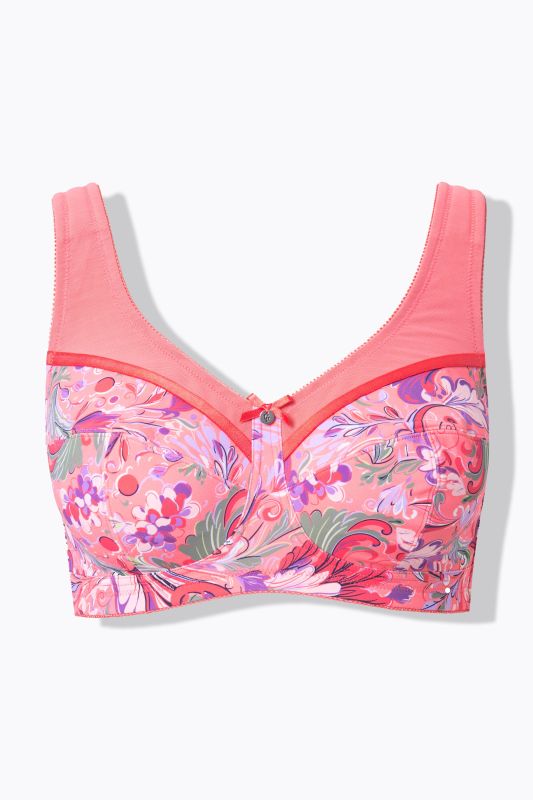 Pastel Floral Relief Bra