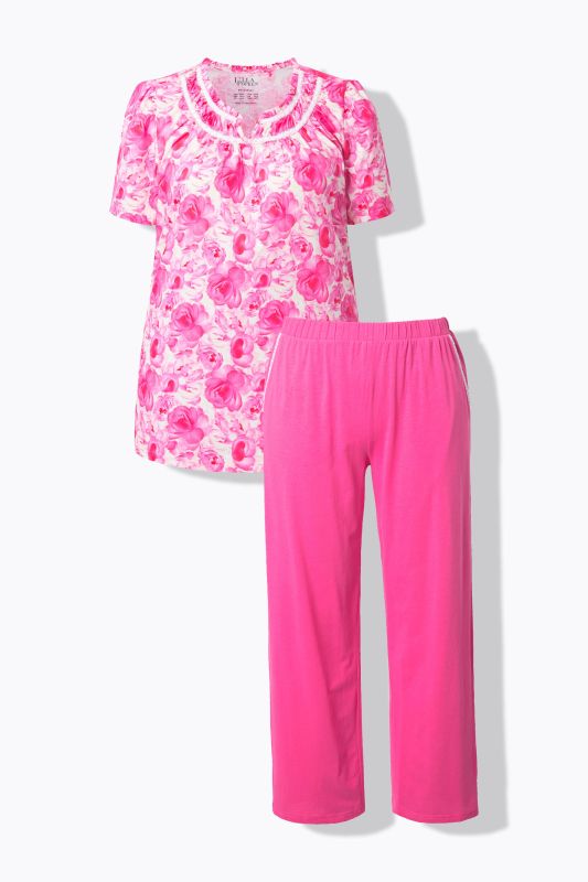 Porcelain Rose Two Piece Pajama Set