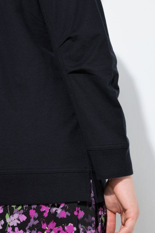 Flocked Floral Hoodie