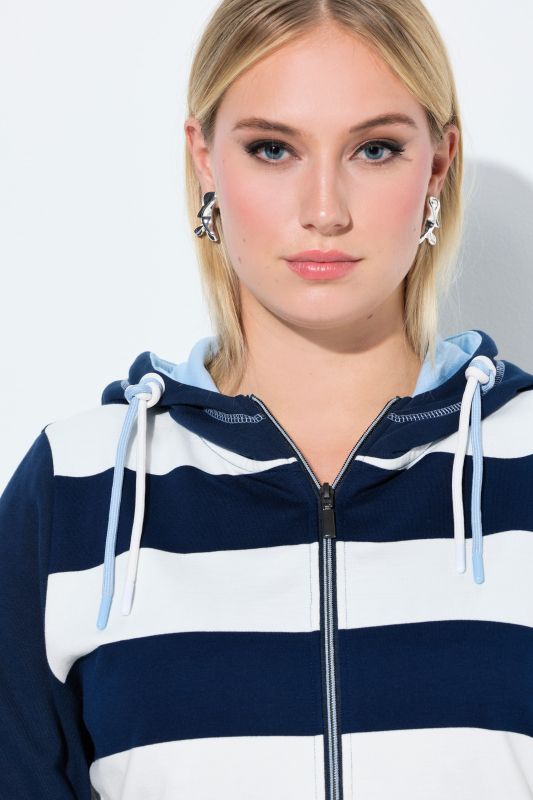 Block Striped Hoodie