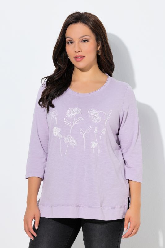 Тениска с ботанически принт