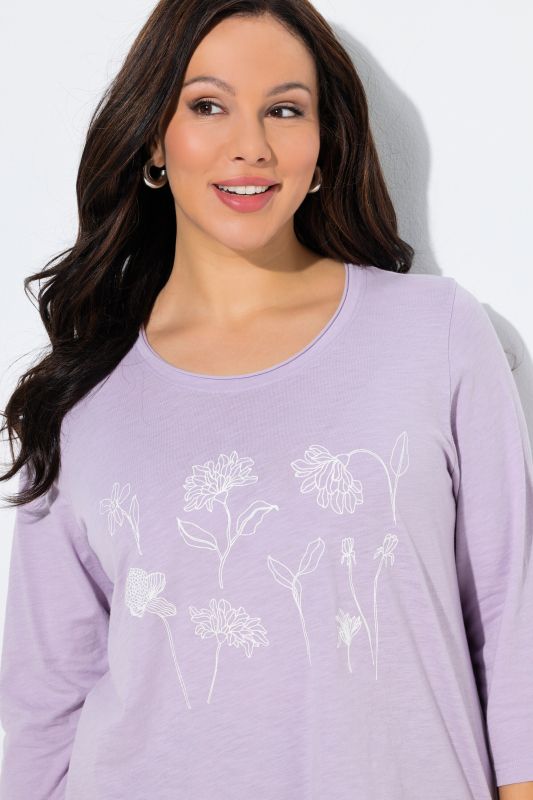 Тениска с ботанически принт