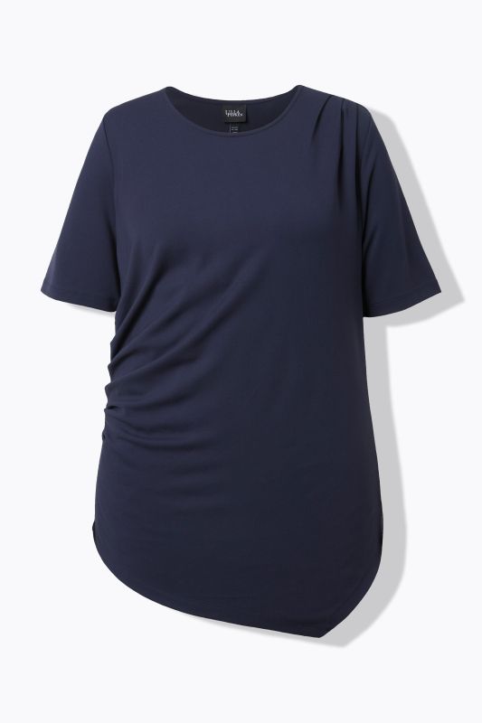 Тениска с асиметричен подгъв