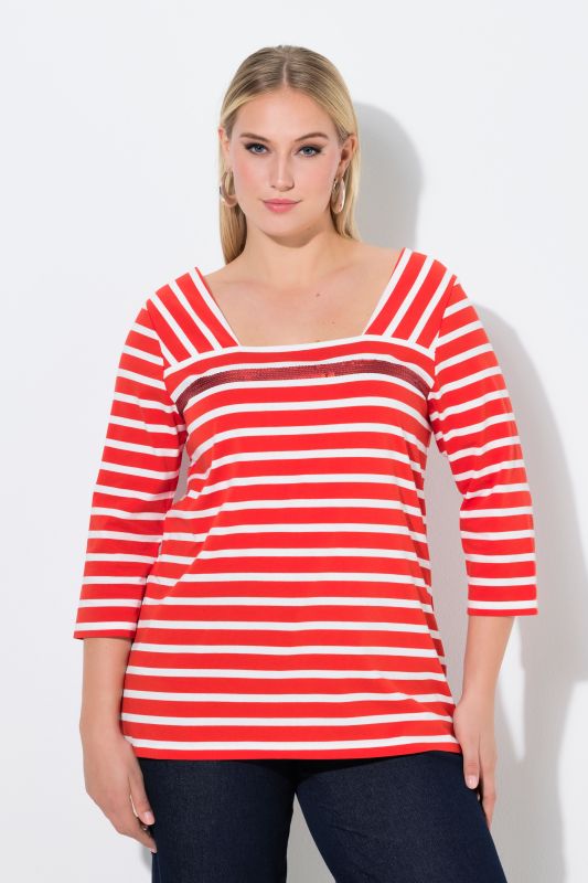 Тениска с микс от райета