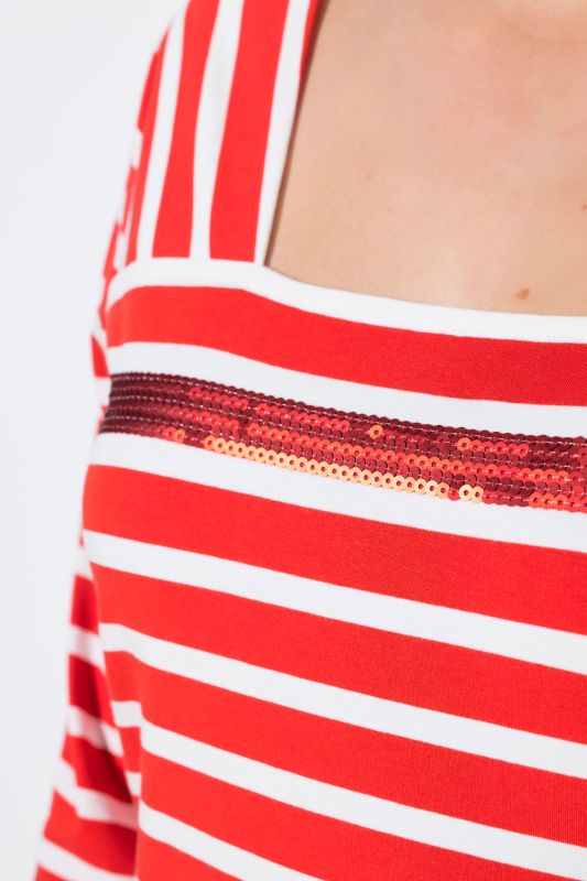 Тениска с микс от райета