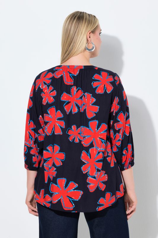 Блуза с контрастни цветове