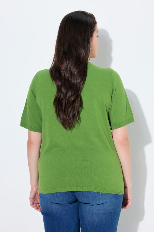 Пуловер с къси ръкави