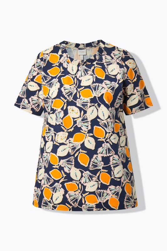 Тениска с принт на лимони