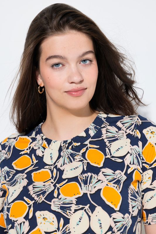 Тениска с принт на лимони