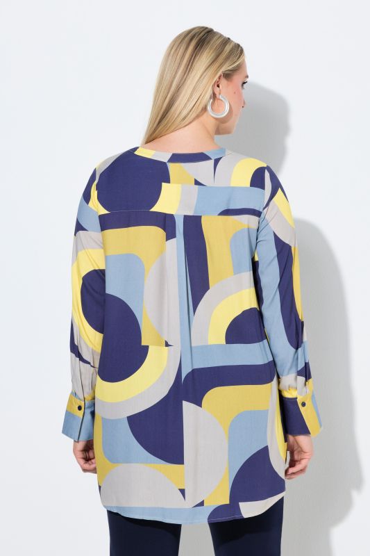 Туника тип риза с геометричен принт