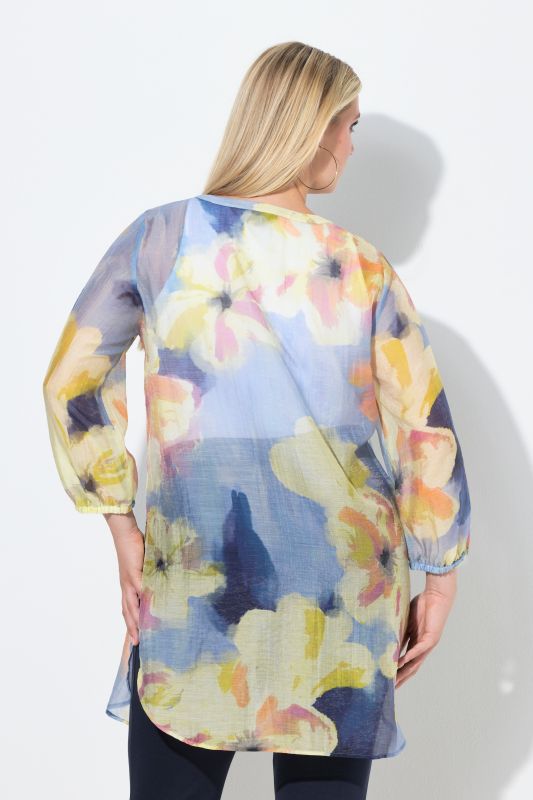 Туника с акварелен флорален принт
