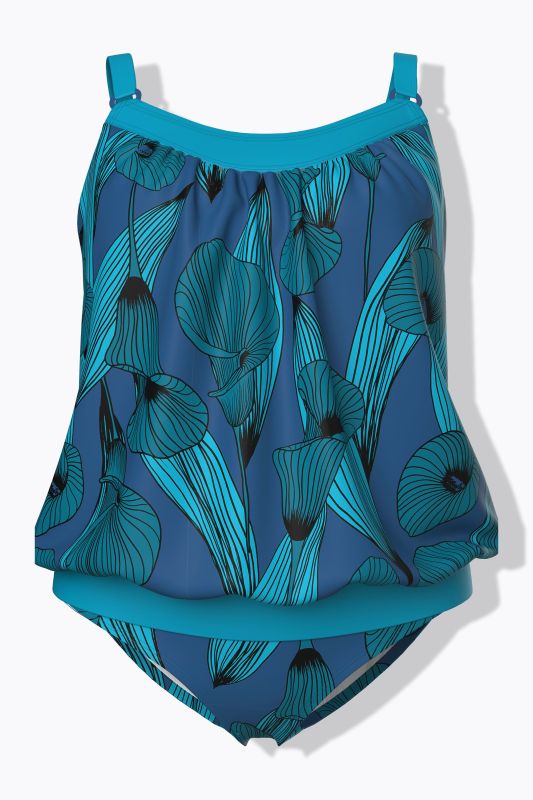 Calla Lilly Print Tankini Set
