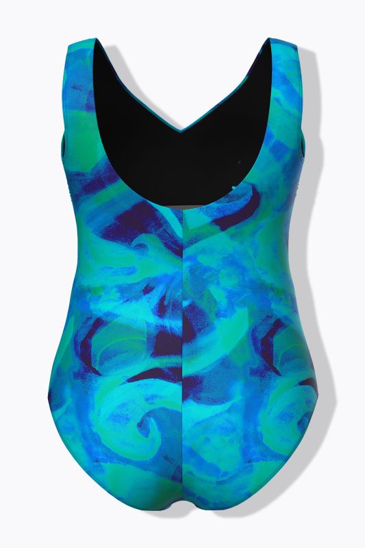 Бански с принт на вълни