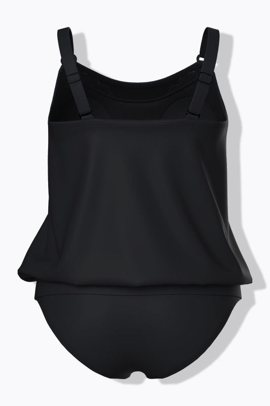 Elastic Hem Tankini Set