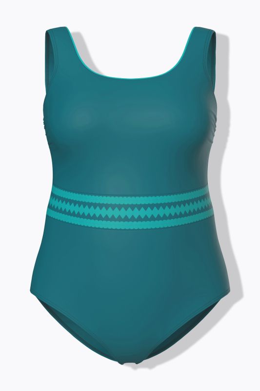 Бански с принт на талията