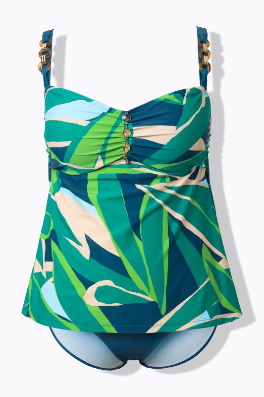 Leaf Print Tankini Set