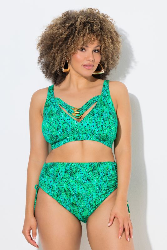 Бански от 2 части с животински принт