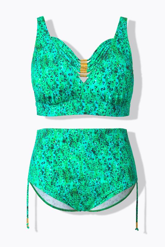 Бански от 2 части с животински принт