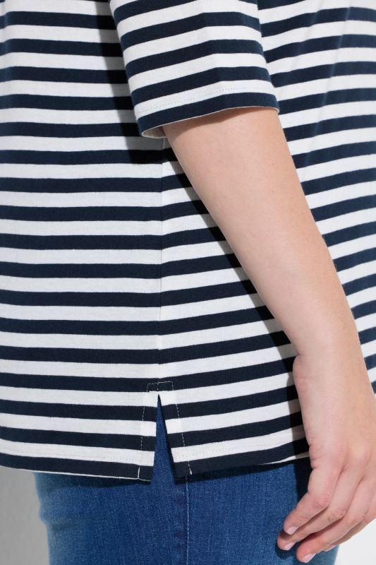 Тениска памучна с дантела