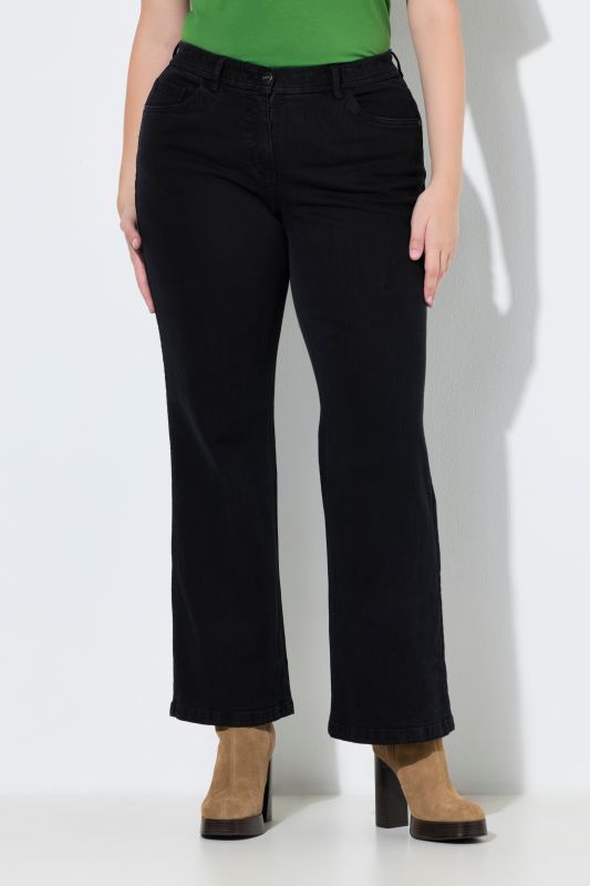 Дънки памучни с широки крачоли