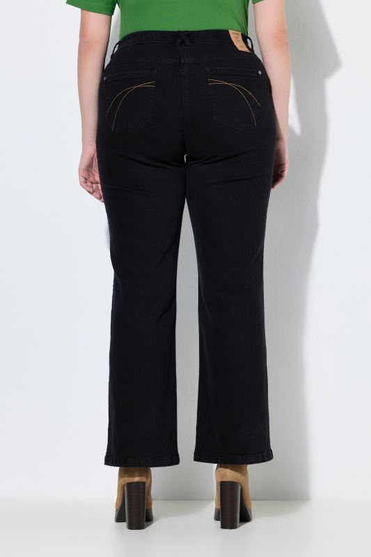 Дънки памучни с широки крачоли