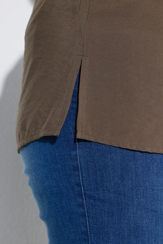 Блуза от вискоза с колан на талията