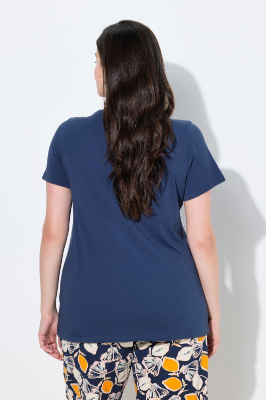 Тениска с мънистени плодове