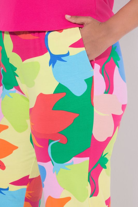 Панталон 7/8 с принт на листа